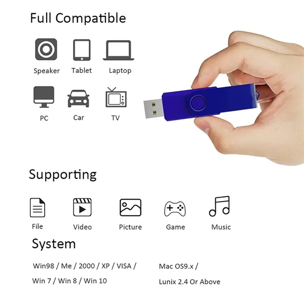 64GB Monogrammed USB Drive - 64GB Monogrammed USB Drive - Image 5 of 6