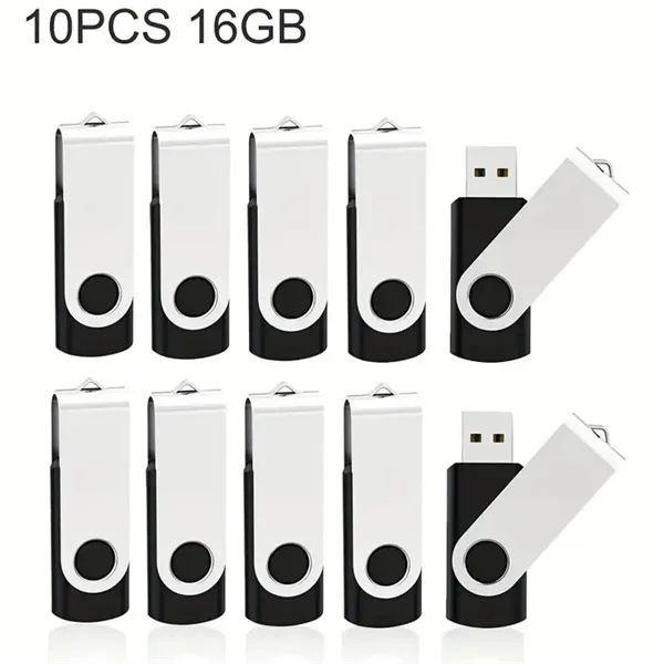 16GB/8GB/4GB Personalized Logo Rotating USB Drive - 16GB/8GB/4GB Personalized Logo Rotating USB Drive - Image 4 of 8