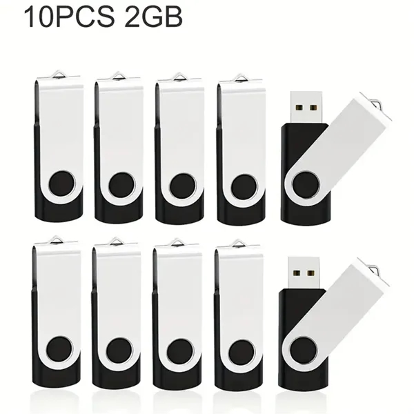 16GB/8GB/4GB Personalized Logo Rotating USB Drive - 16GB/8GB/4GB Personalized Logo Rotating USB Drive - Image 6 of 8