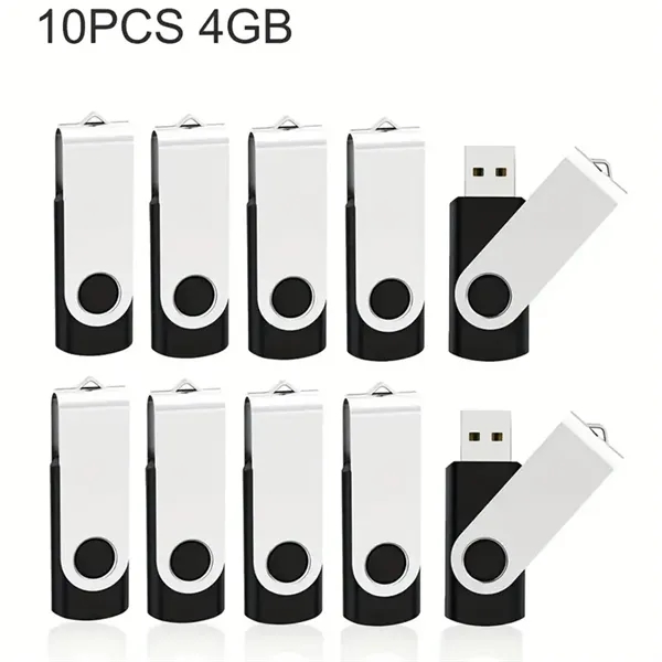 16GB/8GB/4GB Personalized Logo Rotating USB Drive - 16GB/8GB/4GB Personalized Logo Rotating USB Drive - Image 7 of 8