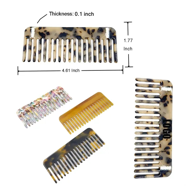Fashion Colorful 4.61inch Rectangular Acetate Comb - Fashion Colorful 4.61inch Rectangular Acetate Comb - Image 1 of 2