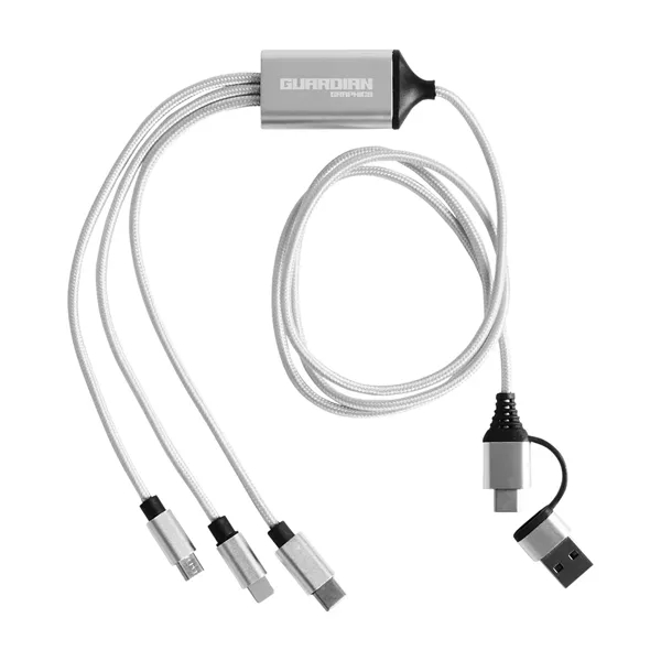 3-in-1 Charging Cable with Dual Input - 3-in-1 Charging Cable with Dual Input - Image 1 of 1