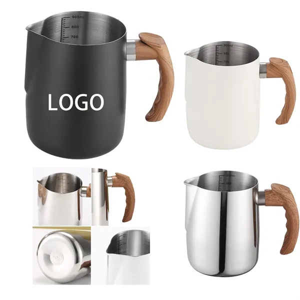 20 oz Stainless Steel Milk Frothing Pitcher - 20 oz Stainless Steel Milk Frothing Pitcher - Image 0 of 4