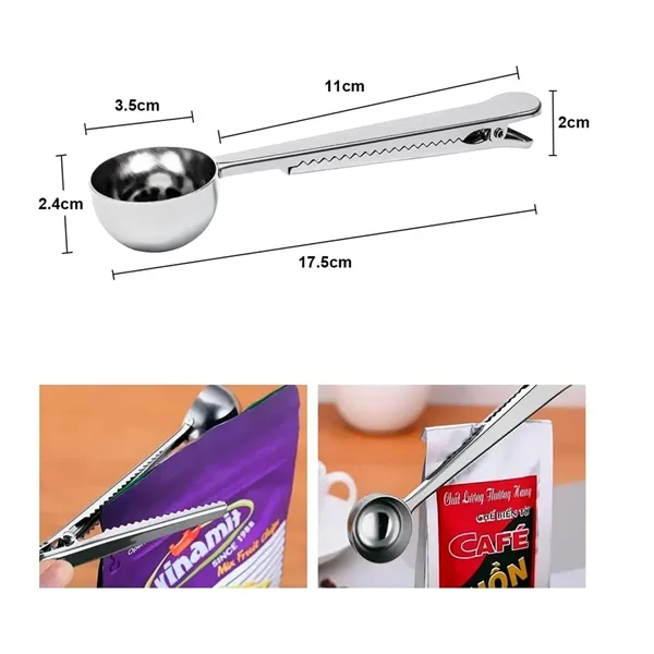 Stainless Steel Coffee Scoop Clip - Stainless Steel Coffee Scoop Clip - Image 2 of 5