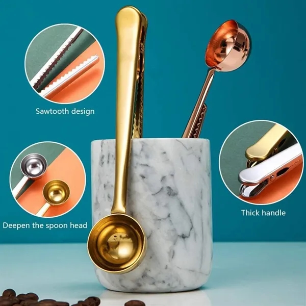 Stainless Steel Coffee Scoop Clip - Stainless Steel Coffee Scoop Clip - Image 3 of 5