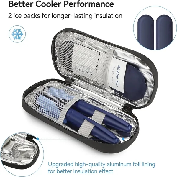 Insulin Pen Cooler Travel Case with 2 Ice Packs - Insulin Pen Cooler Travel Case with 2 Ice Packs - Image 3 of 6