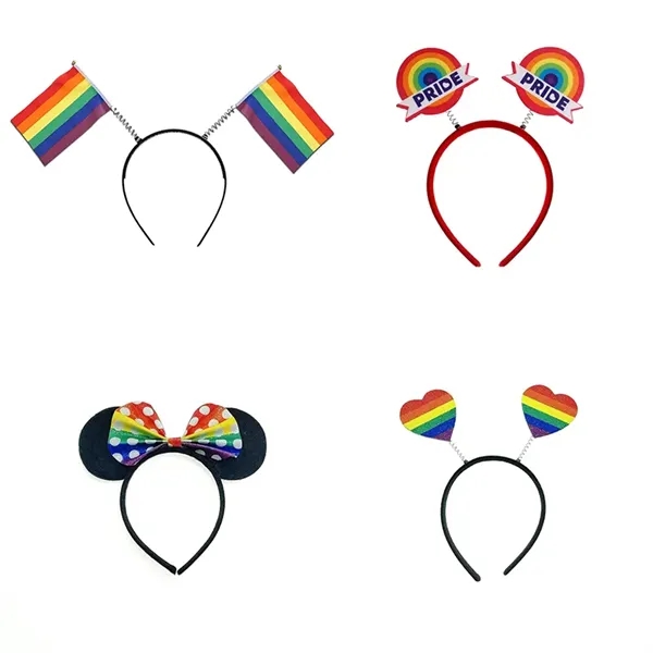 Rainbow Pride Headband LGBTQ Accessories - Rainbow Pride Headband LGBTQ Accessories - Image 0 of 3