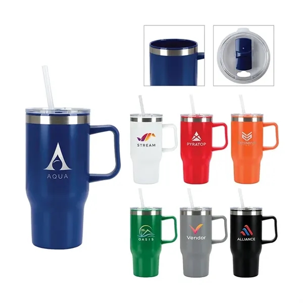 Baker 20 oz. Recycled PP Liner/Steel Outer Travel Mug - Baker 20 oz. Recycled PP Liner/Steel Outer Travel Mug - Image 0 of 7