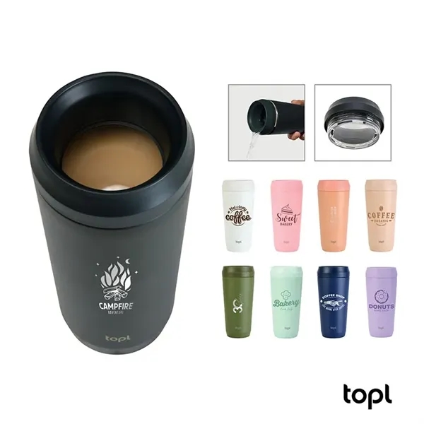 TOPL® 16 oz. Double Wall, Recycled Stainless Steel 360deg... - TOPL® 16 oz. Double Wall, Recycled Stainless Steel 360deg... - Image 0 of 9
