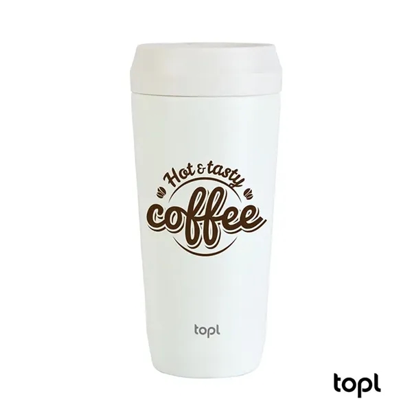 TOPL® 16 oz. Double Wall, Recycled Stainless Steel 360deg... - TOPL® 16 oz. Double Wall, Recycled Stainless Steel 360deg... - Image 8 of 9