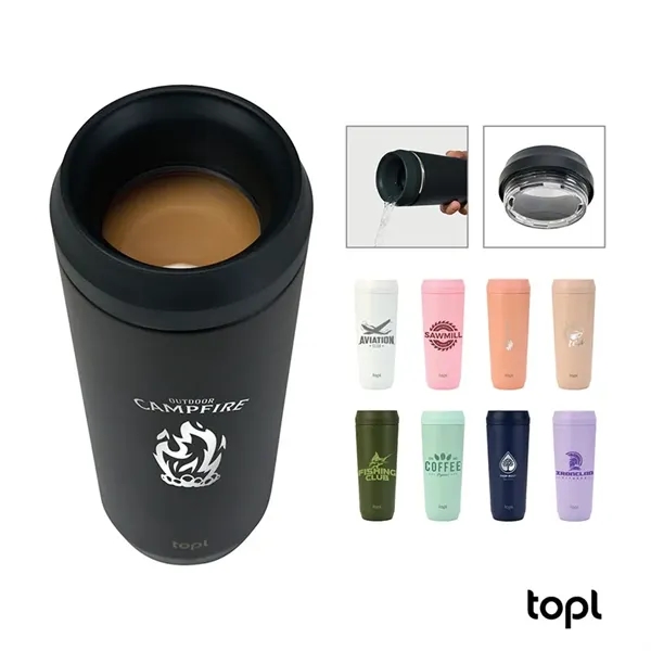 TOPL® 20 oz. Double Wall, Recycled Stainless Steel 360deg... - TOPL® 20 oz. Double Wall, Recycled Stainless Steel 360deg... - Image 0 of 9