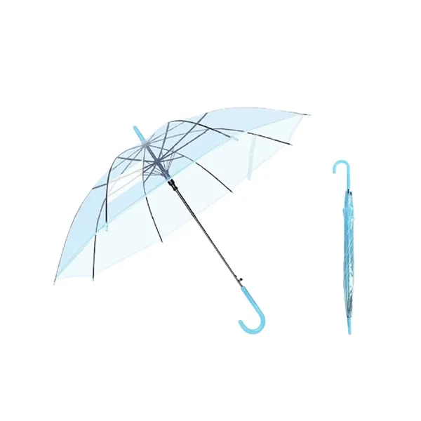 Clear Dome Umbrella with Auto Open for Rain & Weddings - Clear Dome Umbrella with Auto Open for Rain & Weddings - Image 2 of 4