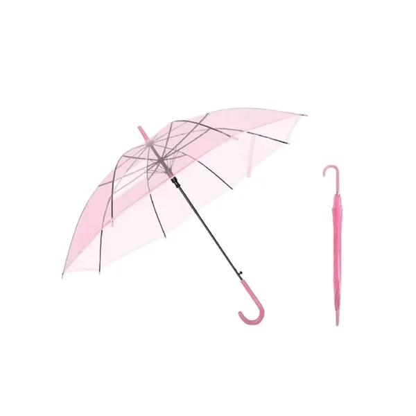 Clear Dome Umbrella with Auto Open for Rain & Weddings - Clear Dome Umbrella with Auto Open for Rain & Weddings - Image 4 of 4