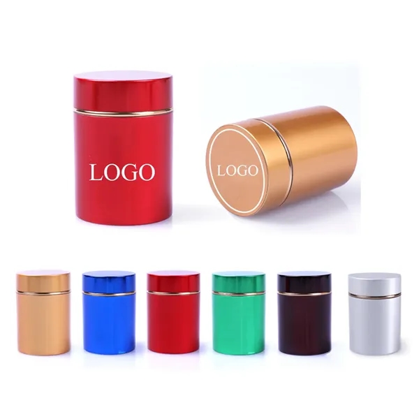 Storage Jar Portable Airtight Container Bottle,Mini Tea Tins - Storage Jar Portable Airtight Container Bottle,Mini Tea Tins - Image 0 of 5
