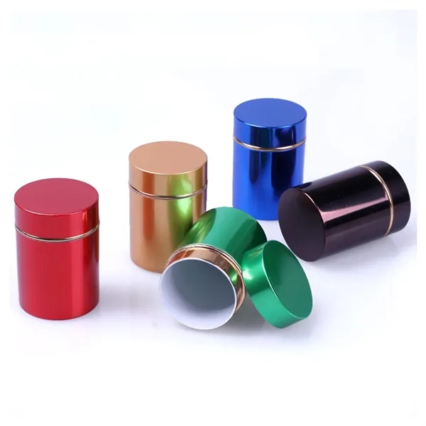 Storage Jar Portable Airtight Container Bottle,Mini Tea Tins - Storage Jar Portable Airtight Container Bottle,Mini Tea Tins - Image 2 of 5
