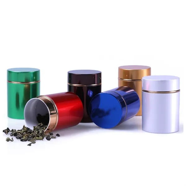 Storage Jar Portable Airtight Container Bottle,Mini Tea Tins - Storage Jar Portable Airtight Container Bottle,Mini Tea Tins - Image 3 of 5