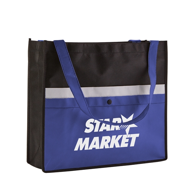 Non-Woven Tote Bag with Pocket - Non-Woven Tote Bag with Pocket - Image 0 of 5