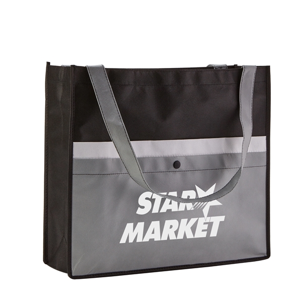 Non-Woven Tote Bag with Pocket - Non-Woven Tote Bag with Pocket - Image 1 of 5