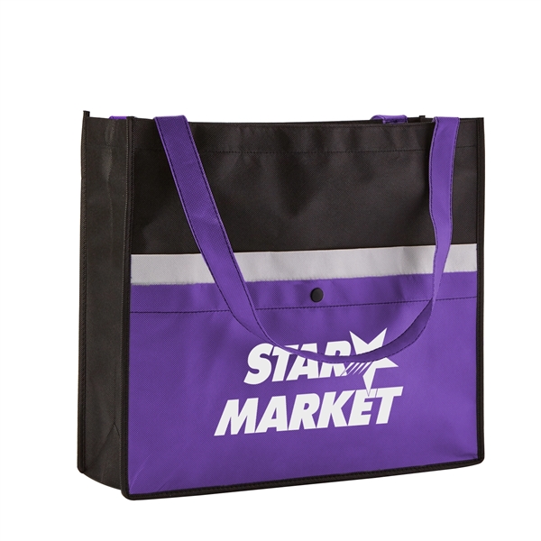 Non-Woven Tote Bag with Pocket - Non-Woven Tote Bag with Pocket - Image 4 of 5