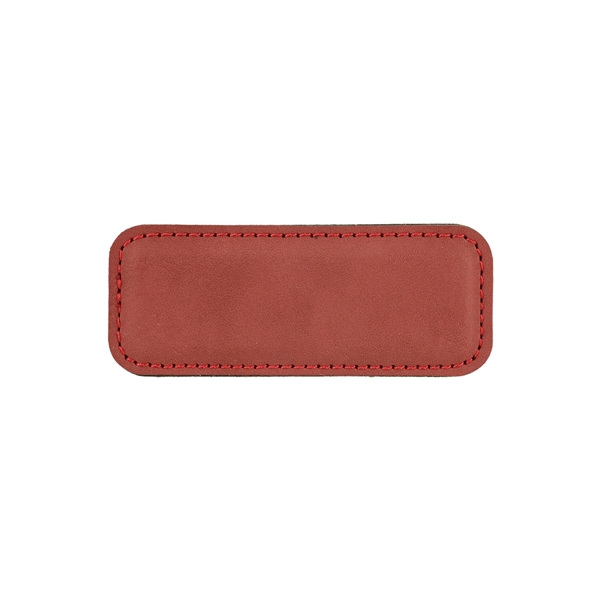 Rose Leatherette Badge w/ Magnet - Rose Leatherette Badge w/ Magnet - Image 1 of 1