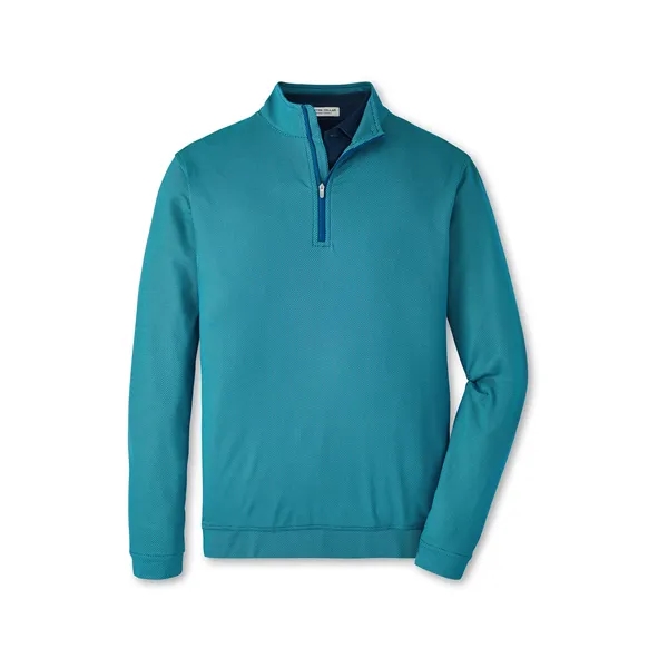 Peter Millar Men's Perth Birdseye Performance Quarter-Zip F2 - Peter Millar Men's Perth Birdseye Performance Quarter-Zip F2 - Image 1 of 1