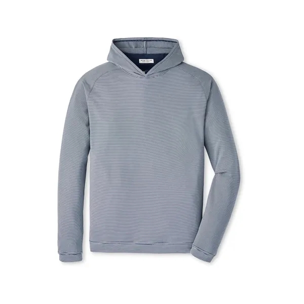 Peter Millar Men's Pine Sugar Stripe Performance Hoodie F25 - Peter Millar Men's Pine Sugar Stripe Performance Hoodie F25 - Image 1 of 1
