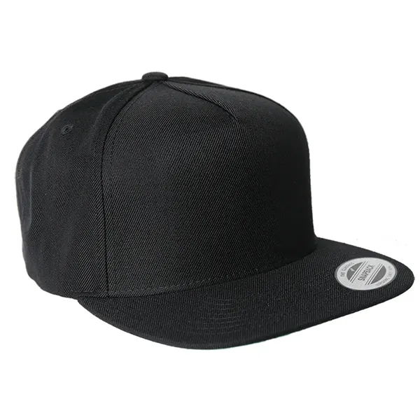 Yupoong 5089M YP Classics Five-Panel Wool Blend Snapback Hat - Yupoong 5089M YP Classics Five-Panel Wool Blend Snapback Hat - Image 2 of 7