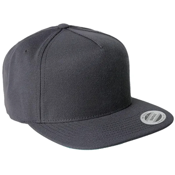 Yupoong 5089M YP Classics Five-Panel Wool Blend Snapback Hat - Yupoong 5089M YP Classics Five-Panel Wool Blend Snapback Hat - Image 4 of 7