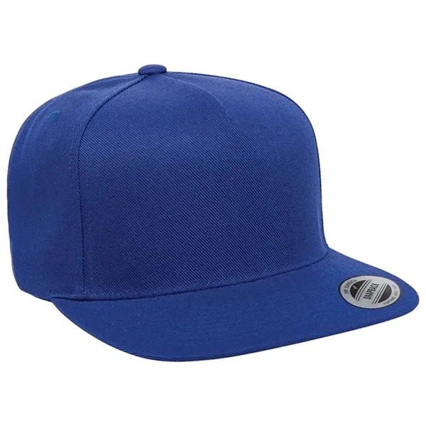 Yupoong 5089M YP Classics Five-Panel Wool Blend Snapback Hat - Yupoong 5089M YP Classics Five-Panel Wool Blend Snapback Hat - Image 6 of 7