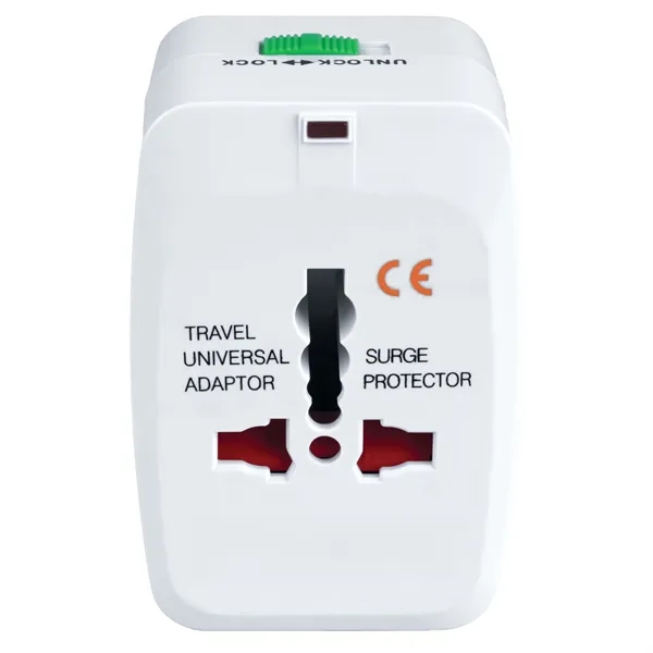 Universal Travel Adapter with USB Port - Universal Travel Adapter with USB Port - Image 2 of 7