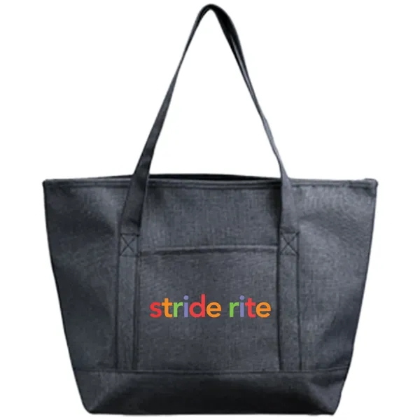 Non-Woven Durable Pocket Heathered Tote Bag