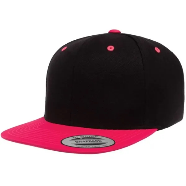 Yupoong 6089M YP Classics Premium Flat Bill Snapback Hat - Yupoong 6089M YP Classics Premium Flat Bill Snapback Hat - Image 11 of 31