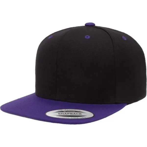 Yupoong 6089M YP Classics Premium Flat Bill Snapback Hat - Yupoong 6089M YP Classics Premium Flat Bill Snapback Hat - Image 13 of 31