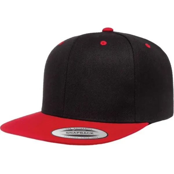 Yupoong 6089M YP Classics Premium Flat Bill Snapback Hat - Yupoong 6089M YP Classics Premium Flat Bill Snapback Hat - Image 15 of 31