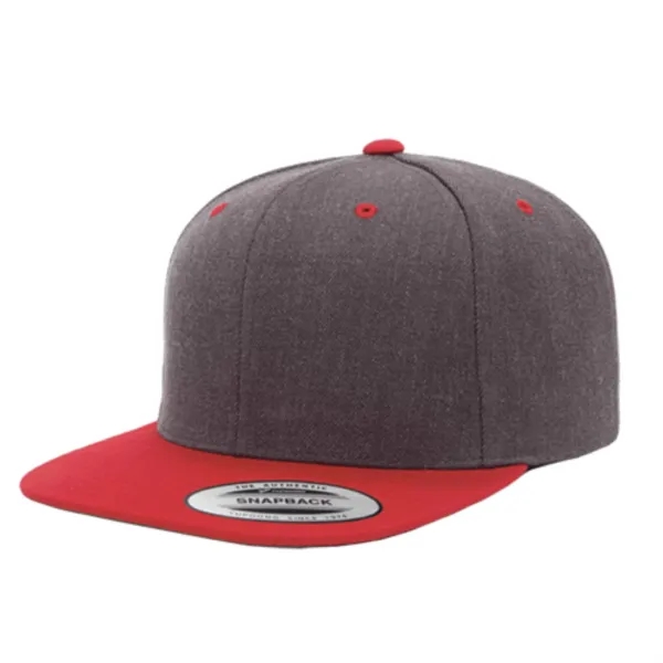 Yupoong 6089M YP Classics Premium Flat Bill Snapback Hat - Yupoong 6089M YP Classics Premium Flat Bill Snapback Hat - Image 23 of 31