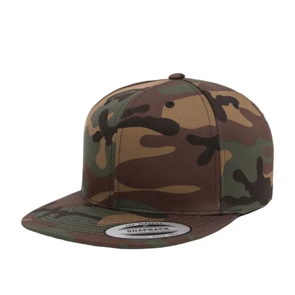 Yupoong 6089M YP Classics Premium Flat Bill Snapback Hat - Yupoong 6089M YP Classics Premium Flat Bill Snapback Hat - Image 18 of 31