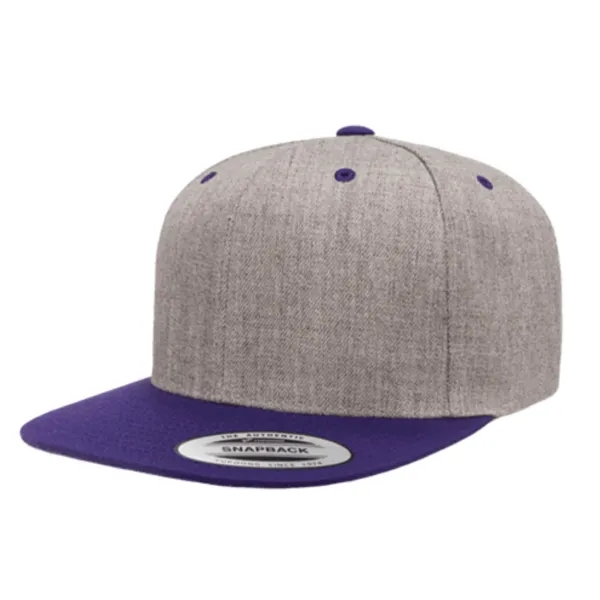 Yupoong 6089M YP Classics Premium Flat Bill Snapback Hat - Yupoong 6089M YP Classics Premium Flat Bill Snapback Hat - Image 24 of 31