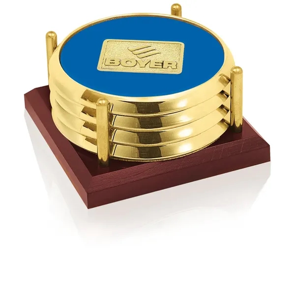 JAFFA® Four Coasters with Solid Cherry Tray - JAFFA® Four Coasters with Solid Cherry Tray - Image 17 of 25