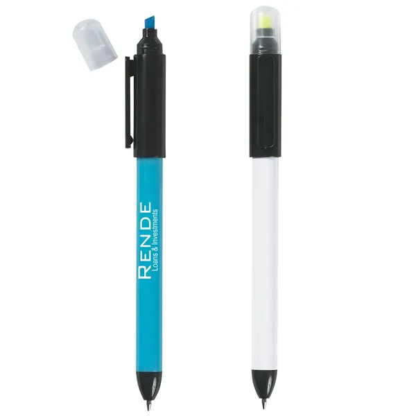 Twin-Write Pen With Highlighter - Twin-Write Pen With Highlighter - Image 0 of 4