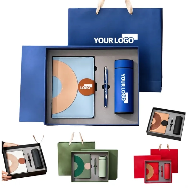 Notebook+Pen+Insulated Bottle+Box+Bag 5PC Gift Set
