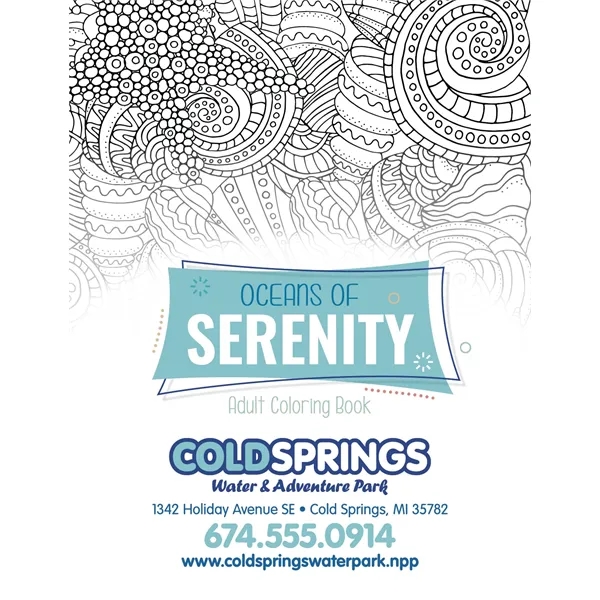 Good Value™ Oceans of Serenity Adult Coloring Book - Good Value™ Oceans of Serenity Adult Coloring Book - Image 1 of 2