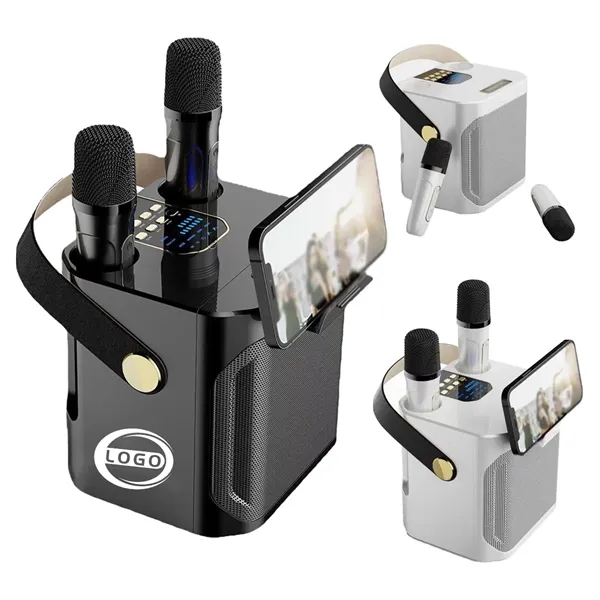 Portable Bluetooth Speaker with Dual Microphone - Portable Bluetooth Speaker with Dual Microphone - Image 0 of 5
