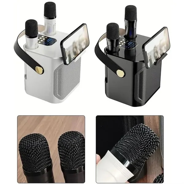 Portable Bluetooth Speaker with Dual Microphone - Portable Bluetooth Speaker with Dual Microphone - Image 3 of 5