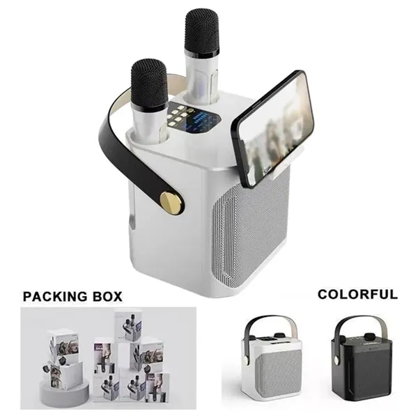 Portable Bluetooth Speaker with Dual Microphone - Portable Bluetooth Speaker with Dual Microphone - Image 4 of 5