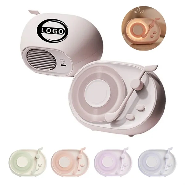 Streamed Vinyl Player Bluetooth Speaker Nightlight - Streamed Vinyl Player Bluetooth Speaker Nightlight - Image 0 of 5