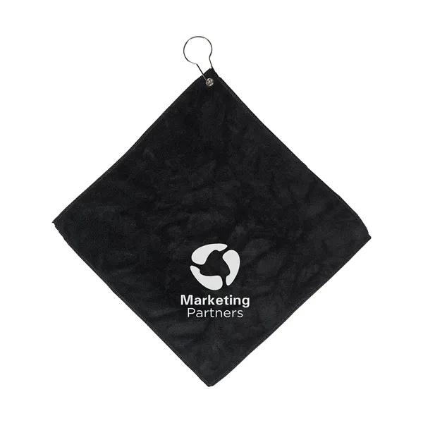Microfiber Golf Towel With Grommet And Hook - Microfiber Golf Towel With Grommet And Hook - Image 0 of 4