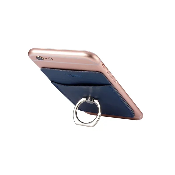 Leeman Tuscany Card Holder with Metal Ring Phone Stand - Leeman Tuscany Card Holder with Metal Ring Phone Stand - Image 2 of 5