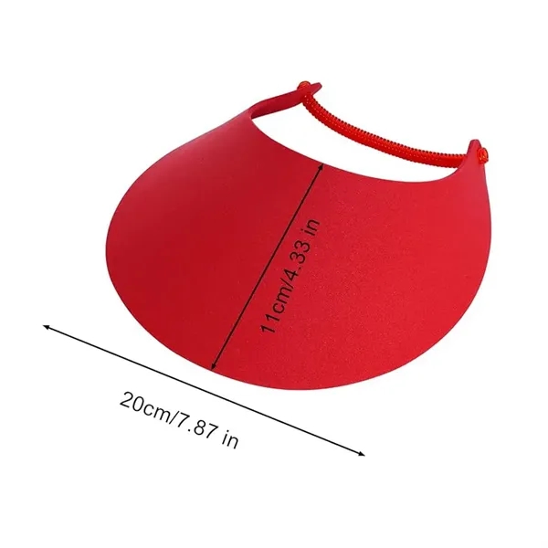 EVA Adjustable Foam Visors with Coil Bands - EVA Adjustable Foam Visors with Coil Bands - Image 3 of 3