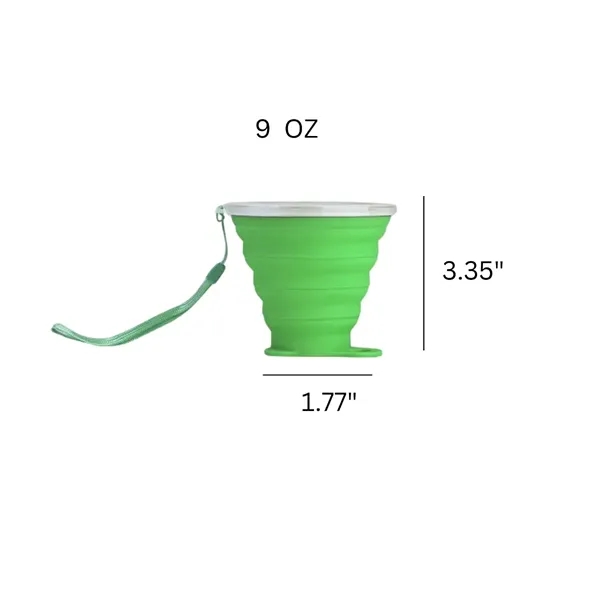Portable Collapsible Silicone Travel Mug 9oz - Portable Collapsible Silicone Travel Mug 9oz - Image 4 of 4