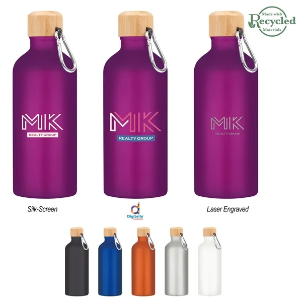 20 Oz. Aluminum Tundra Bike Bottle With Bamboo Lid - 20 Oz. Aluminum Tundra Bike Bottle With Bamboo Lid - Image 0 of 12